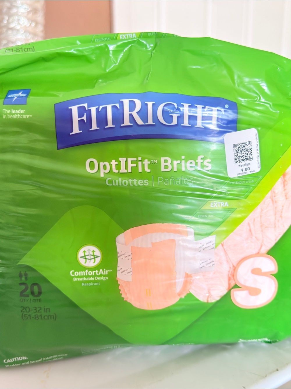 FitRight OptIFit Briefs Women’s Incontinence Underwear - Green